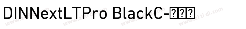 DINNextLTPro BlackC字体转换